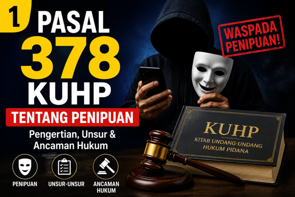 Pasal 378 KUHP Tentang Penipuan: Pengertian, Unsur, dan Ancaman Hukumnya