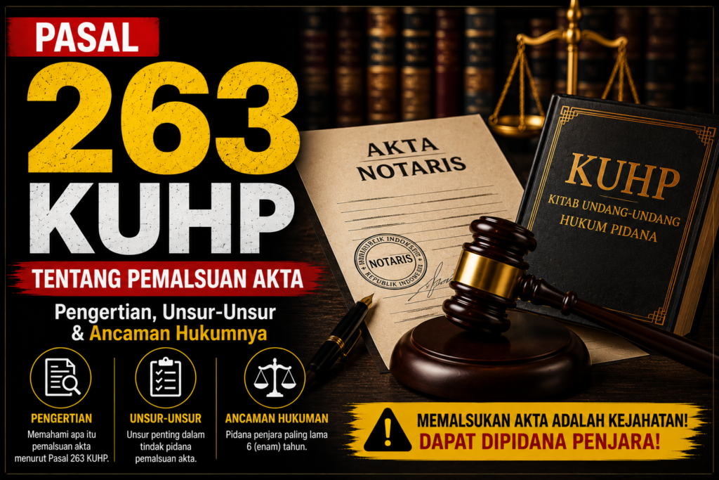 Pasal 263 KUHP Tentang Pemalsuan Surat: Dasar Hukum dan Ancaman Pidananya