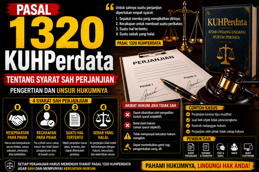 Pasal 1320 KUHPerdata Tentang Syarat Sah Perjanjian: Pengertian dan Unsur Hukumnya